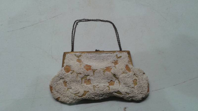 Vintage Beaded Purse, Shows Wear