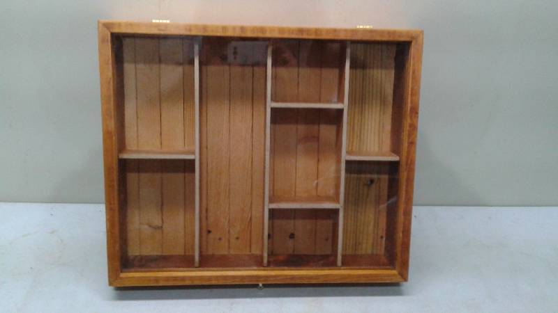 Wood Shadow Box Display Case