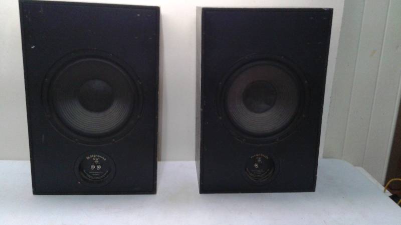 Pair Of Klipsch KG4 Speakers Sub Woofers, Untested, Used, Lots Of Wear