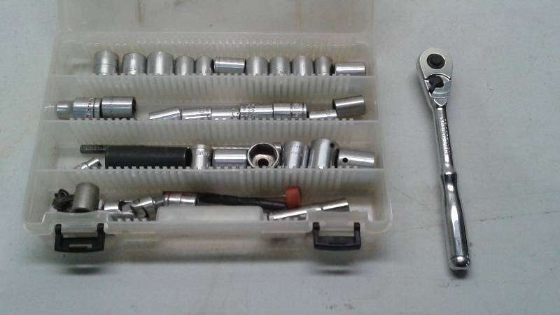 Craftsman Ratchet With Some Sockets, Different Brands And Sizes