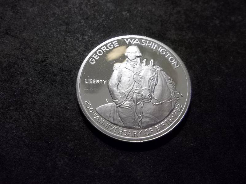 George Washington 250th Anniversary Commemorative Silver Half Dollar Proof