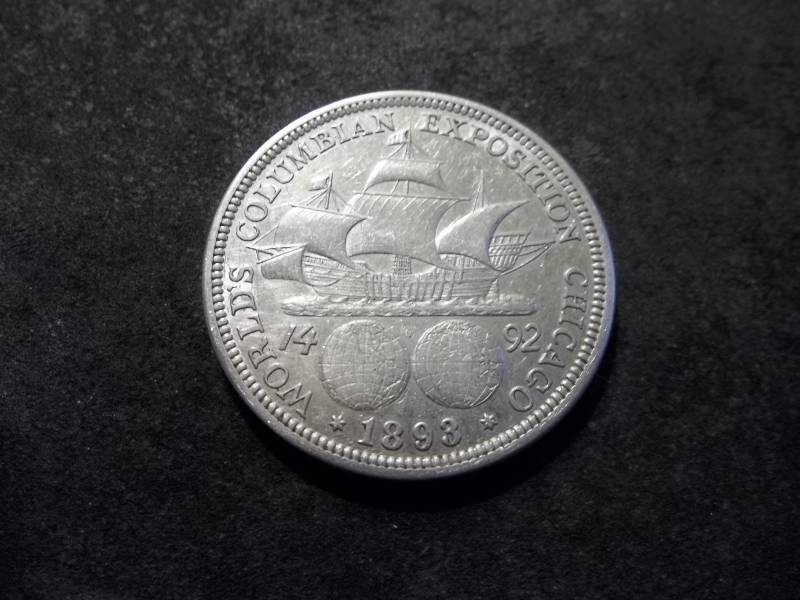 1893 Columbian Exposition Silver Half Dollar Comemmorative