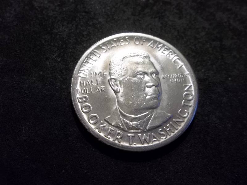 1946 Booker T. Washington Silver Half Dollar Comemmorative