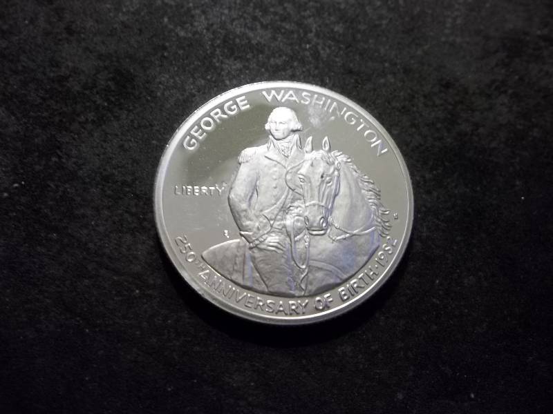 George Washington 250th Anniversary Commemorative Silver Half Dollar Proof