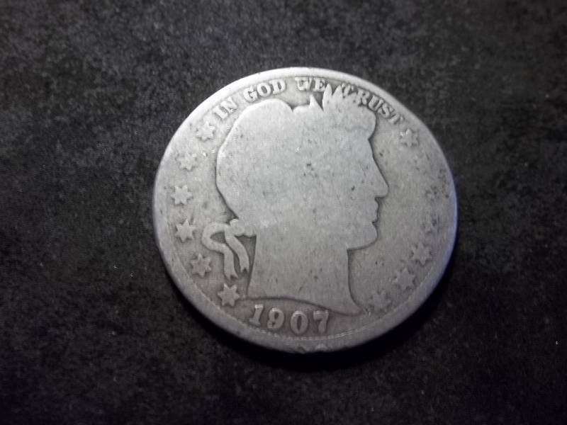1907  Barber Half Dollar
