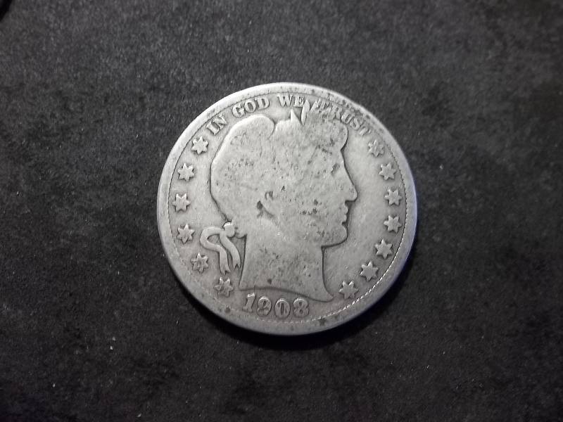 1908 D Barber Half Dollar