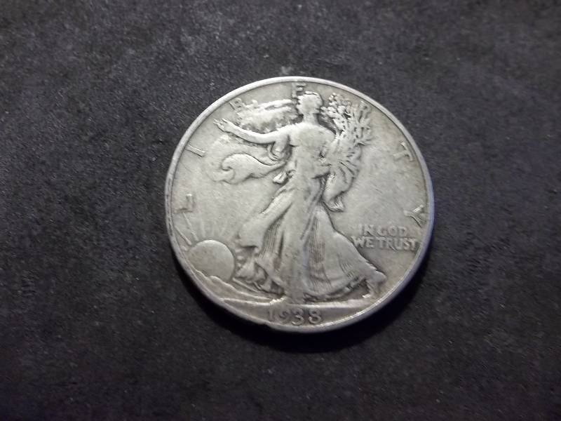 1938 D Walker Half Dollar