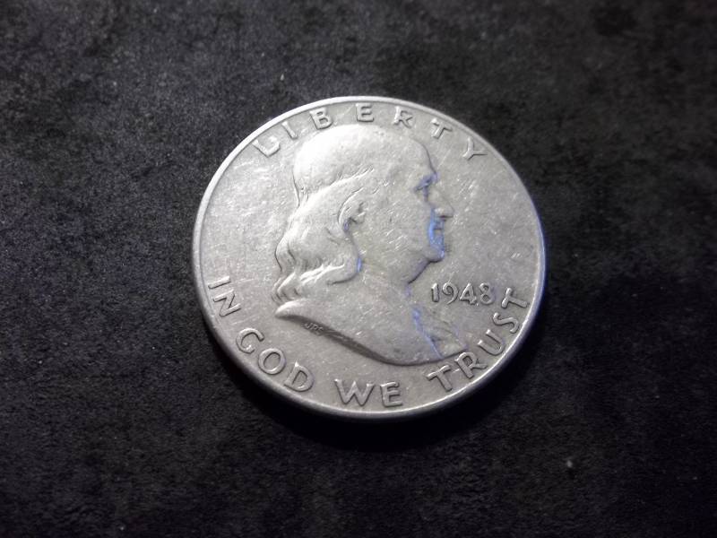 1948 D Franklin Half Dollar