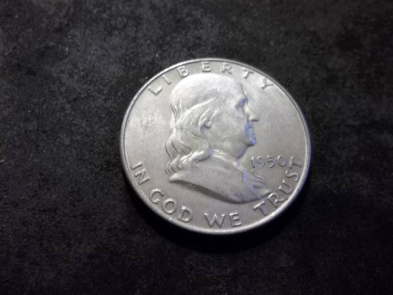 1950 D Franklin Half Dollar