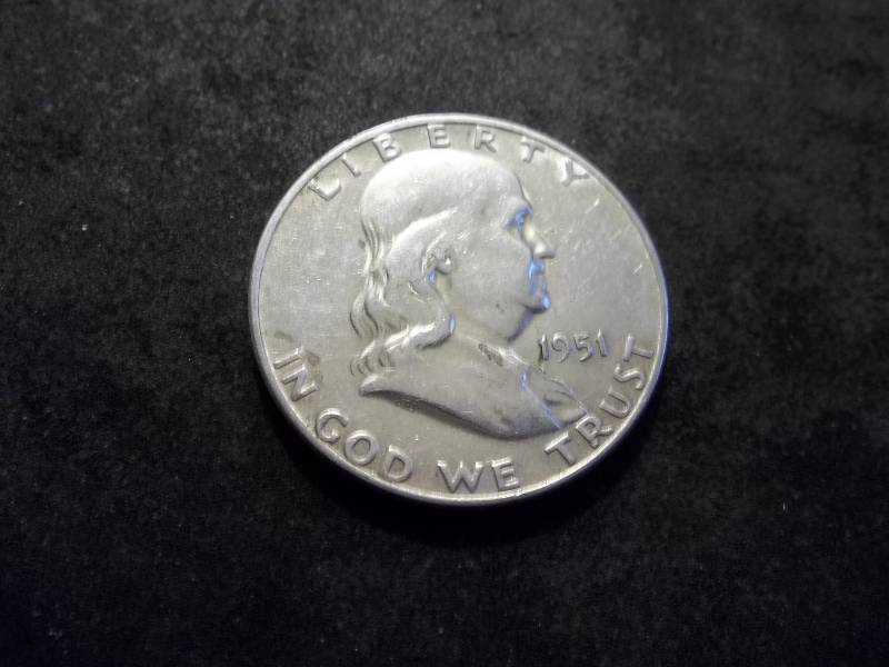 1951 S Franklin Half Dollar