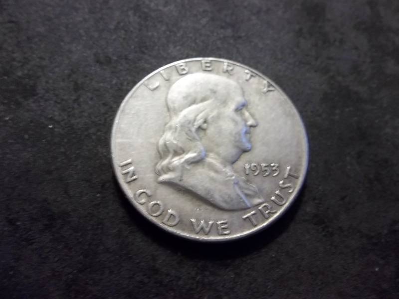 1953 D  Franklin Half Dollar