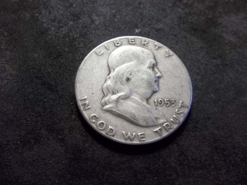 1953 S Franklin Half Dollar