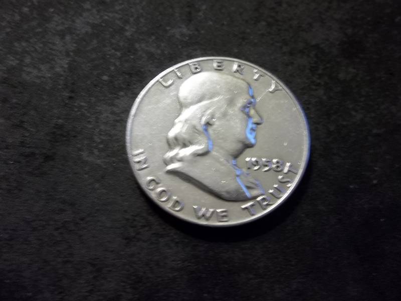 1958 D  Franklin Half Dollar