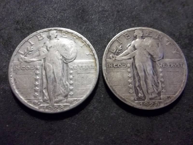 1928, 1928 S Standing Liberty Quarters