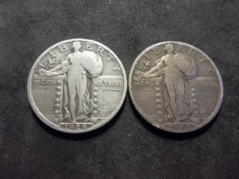 1928, 1928 D Standing Liberty Quarters