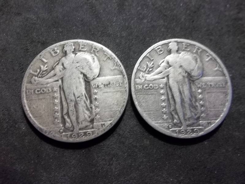 1929 D, 1929 S Standing Liberty Quarters