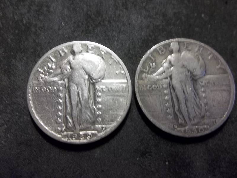 1929 S, 1930 S Standing Liberty Quarters