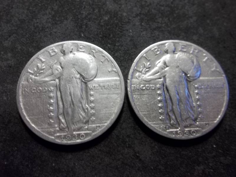 1930, 1930 S Standing Liberty Quarters