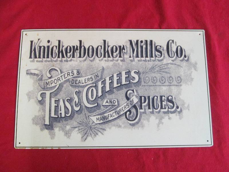 lot 19 image: Knickerbockers Mills co. sign