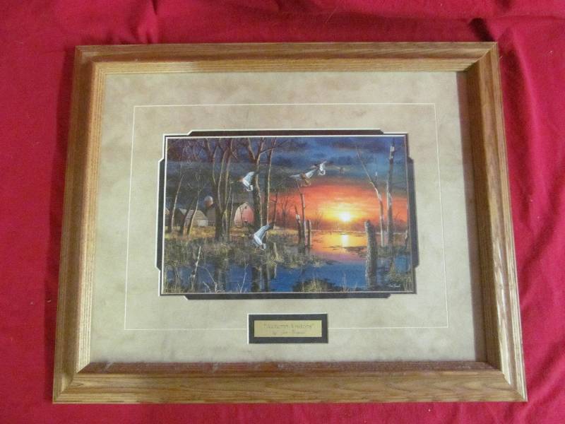 lot 183 image: Jim Hansel Autumn Visitors print