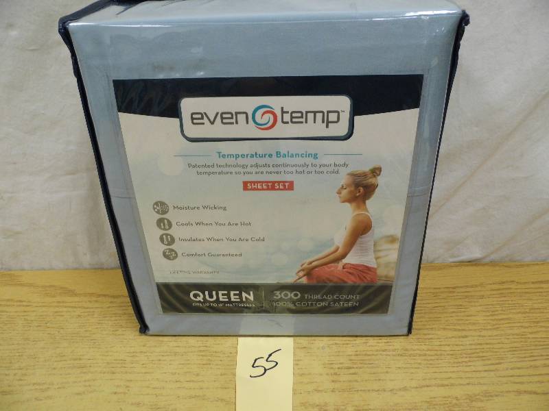 lot 55 image: Even Temp Sheet Set - QUEEN