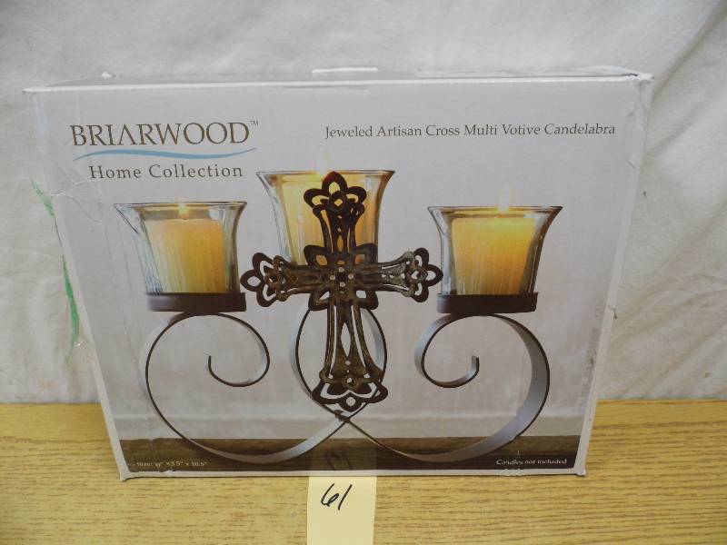 lot 61 image: Briarwood Cross Votive Holder