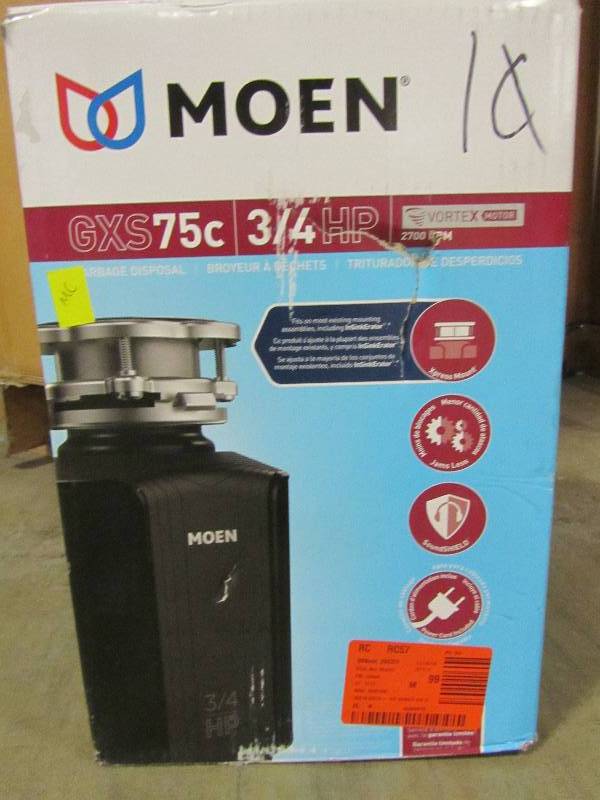 lot 61 image: MOEN GX Series 34 HP Space Saving Garbage Disposal