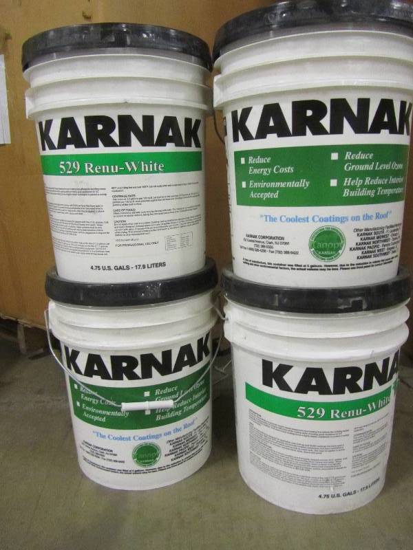 lot 81 image: Karnak 529 Renu-White Roof Coating (x4)