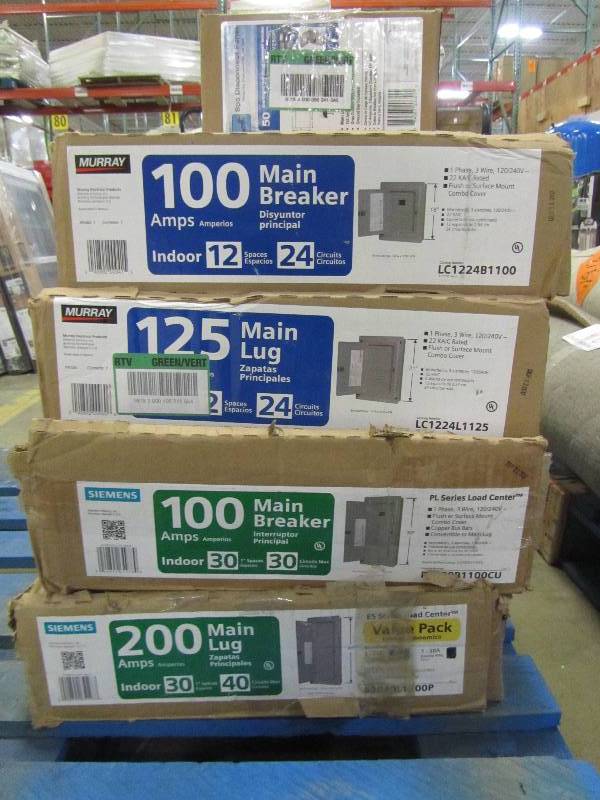 lot 83 image: breaker boxes (X5)