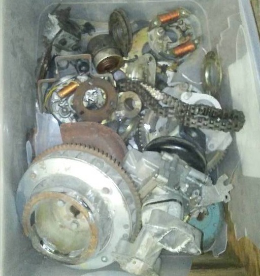 lot 66 image: Misc. Snowmobile parts