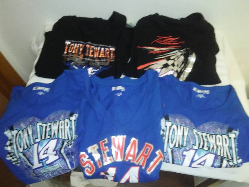 lot 103 image: Tony Stewart T Shirts (5) New with Tags