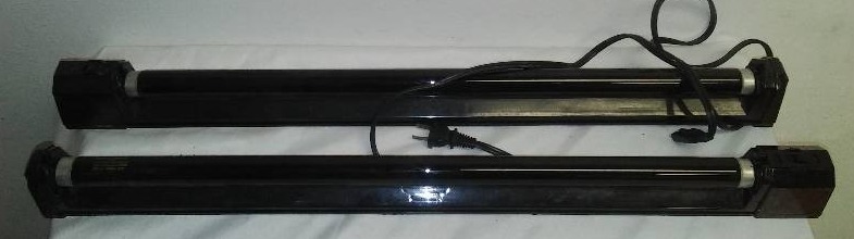 lot 136 image: Black Lights (2) 24 in. each, tested and work, one cord