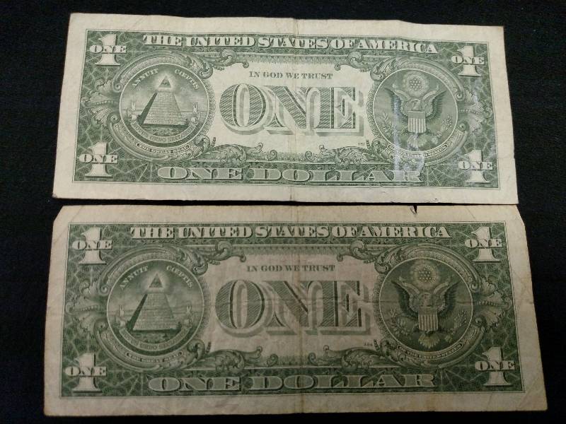 (2) Silver Certificate One Dollar N...