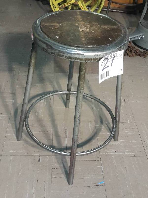 Industrial Stool.. 24 in h