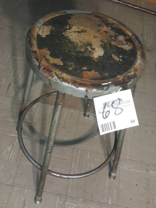 Industrial Stool, 26in h