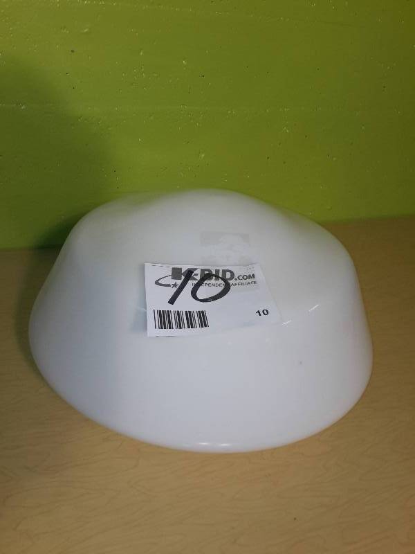 Large schoolhouse globe 15 in diameter x 9 h, 6 in lip