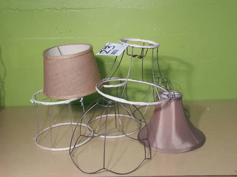 Misc. Lamp Shades and Lamp Shade Frames as pictured