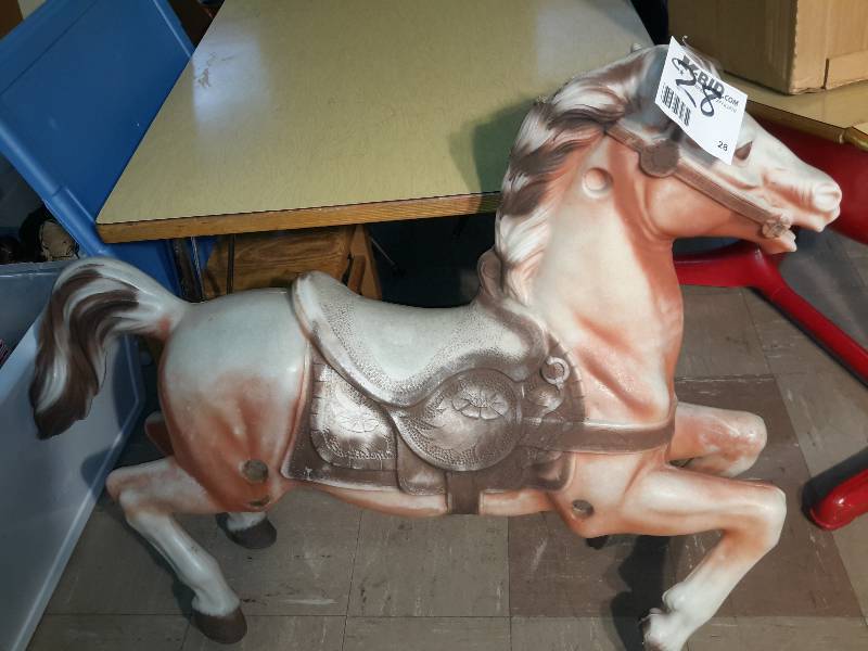 Plastic bouncy horse 41 in x 9 x 31 h