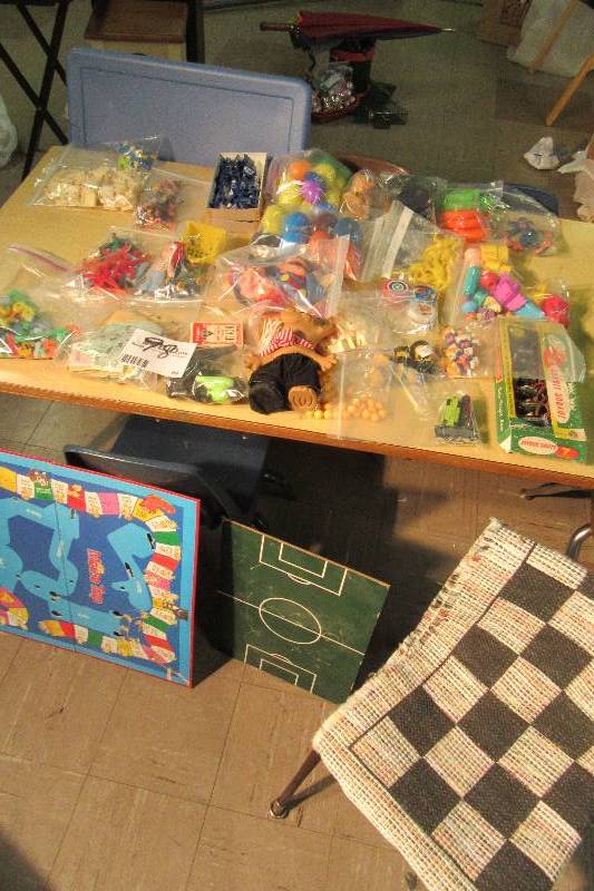 Misc. Toy items as pictured.. Lot of plastic  Popcorn boxes