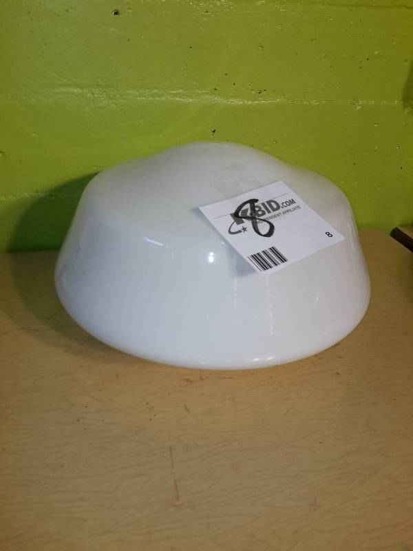 Large schoolhouse globe 15 in diameter x 9 h, 6 in lip