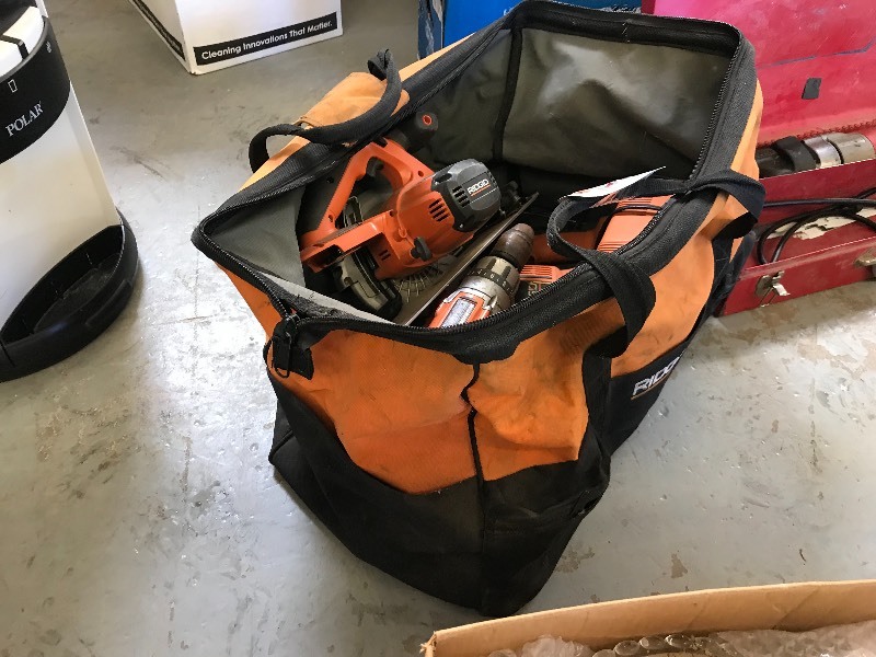 SET OF RIDGID CORDLESS TOOLS