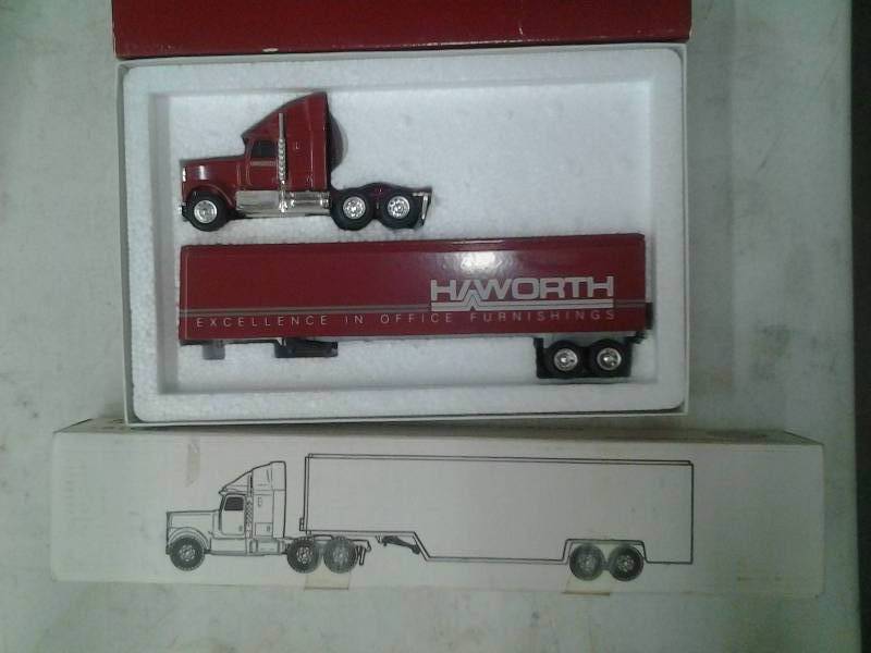 Ertl Custom Chrome 164 Scale International Cab With Trailer & Haworth 164 Scale Cab With Trailer