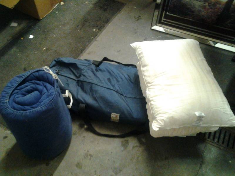 Tent With Duffel Bag (2-Person), Sleeping Bag & Pillows