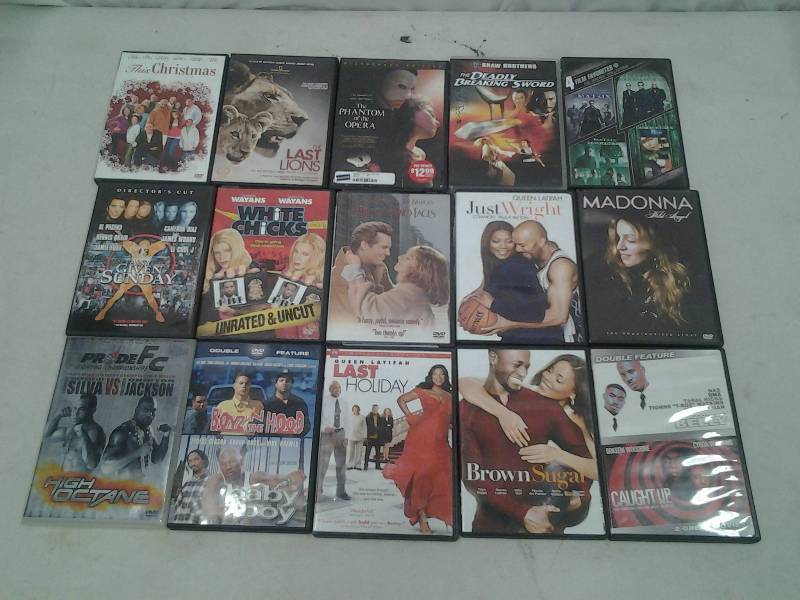 15 Assorted DVDs