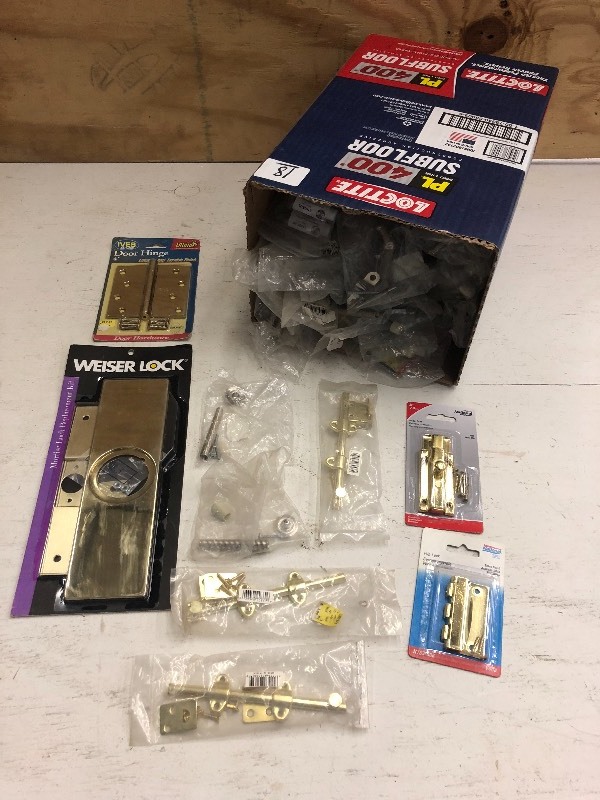 Box Of Assorted New Hinges, Large V...