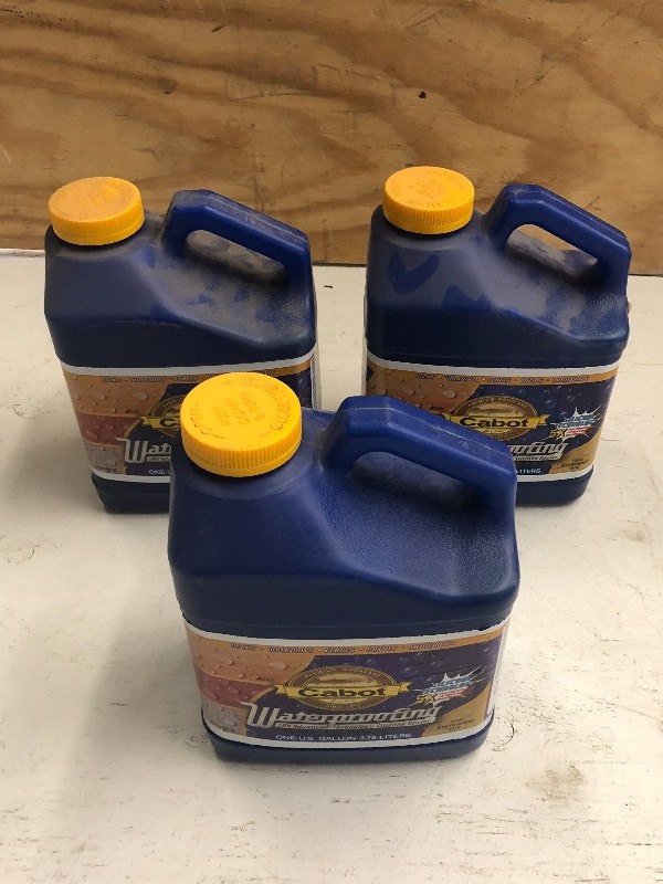 (3) New 1-Gallon Bottles Of Cabot ...
