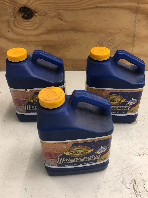 (3) New 1-Gallon Bottles Of Cabot ...