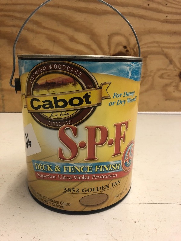 (1) New 1-Gallon Can Of Cabot Gold...