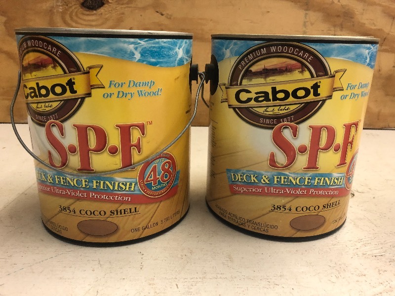 (2) New 1-Gallon Cans Of Cabot Coc...