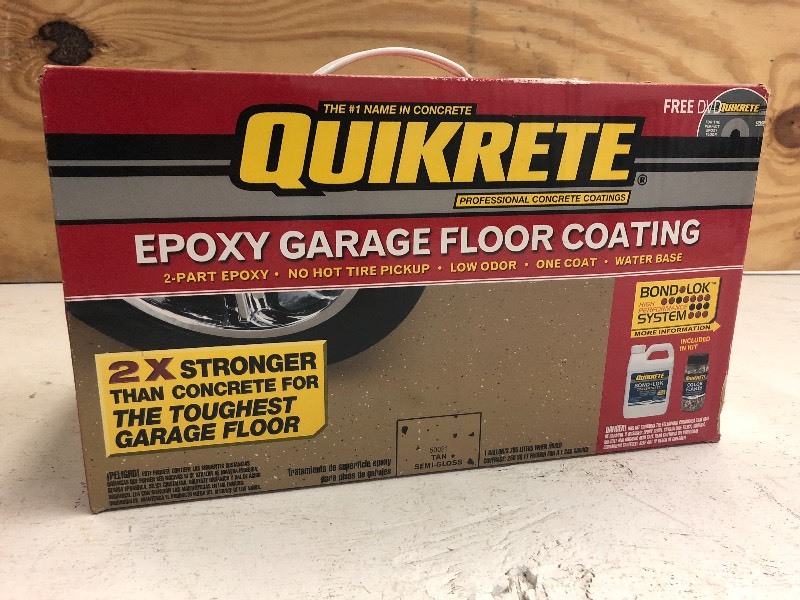 New Quikrete Epoxy Garage Floor Coa Le Lumber Yard Hardware